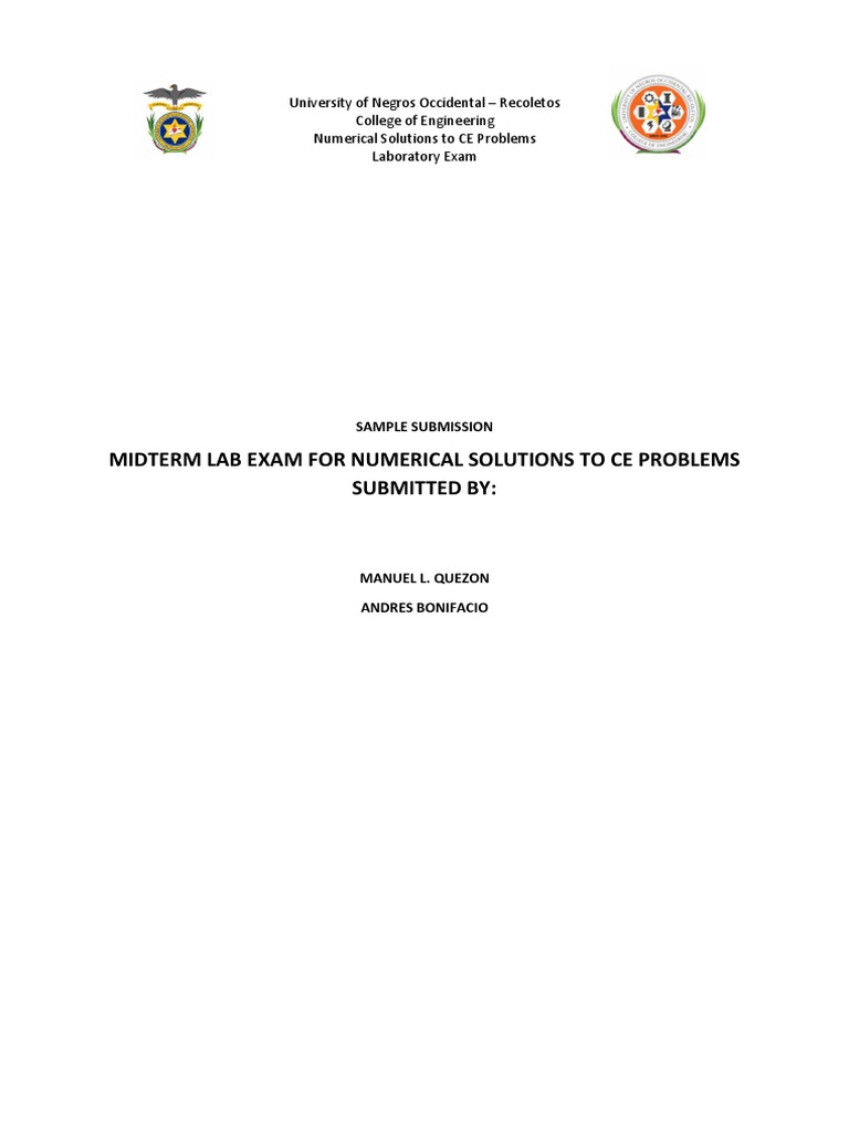 CENSCP33Z MIDTERM LAB EXAM SAMPLE DOCUMENTATION PDF