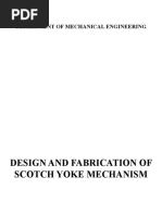 Design and Fabrication of Scotch Yoke Mechanism - Main Ppi