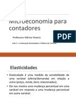 Microeconomia para Contadores: Professora: Mônica Teixeira