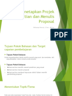 Menetapkan Projek Penelitian Dan Menulis Proposal: Heliawaty Hamrul, S.Kom., M.Kom