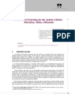 Bases Constitucionales Nuevo Codigo Procesal Penal Peruano