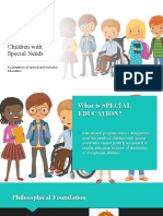 Special Education and Categories of Children With Special Needs