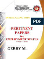 Dimataling NHS: Pertinent Papers