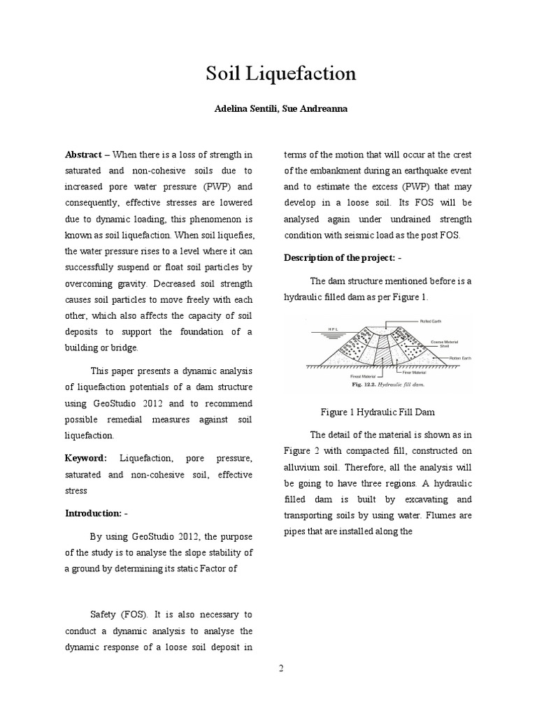 Soil Liquefaction Pdf Earthquakes Physical Sciences