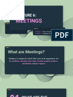 Lecture 6 Meetings