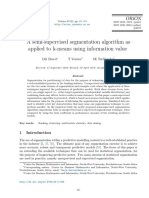 A Semi-Supervised Segmentation Algorithm As Applied To K-Means Using Information Value