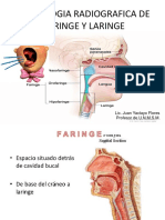 Semiologia Radiografica de Faringe Y Laringe: Lic. Juan Yactayo Flores Profesor de U.N.M.S.M