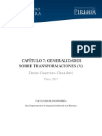 Capítulo 7: Generalidades Sobre Transformaciones (V) : Dante Guerrero-Chanduví