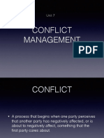 Unit 7 Conflict Management