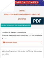 Maths Books Pearson Education Maths (Hinglish) Statistics