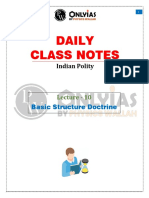 Indian Polity Class Notes - Basic Structure Doctrine