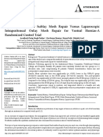 Open Retromuscular Sublay Mesh Repair Versus Laparoscopic Intraperitoneal Onlay Mesh Repair For Ventral Hernias A Randomized Control Trial