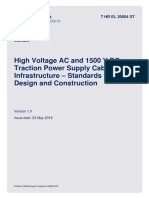 High Voltage AC and 1500 V DC Traction Power Supply Cable Infrastructure - Standards For Design and Construction