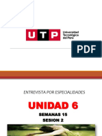 Semana 15.2 (Entrevista Clinica y Entrevista Unica - Seguimiento Del TF)