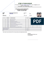 Stim Lpi Makassar: Kartu Hasil Studi (KHS) Mahasiswa PROGRAM STUDI: Manajemen PERIODE: 2022/2023 Ganjil