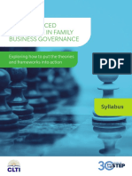 Step Advanced Certificate in Family Business Governance: Exploring How To Put The Theories and Frameworks Into Action
