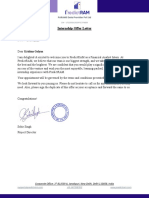 Internship Offer Letter: Krishna Golyan