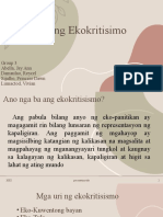 Uri NG Ekokritisimo: Group 3 Abella, Jay Ann Damaulao, Reycel Sijalbo, Princess Dawn Lumactod, Vivian