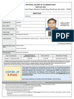 NEET-SS 2020 Admit Card