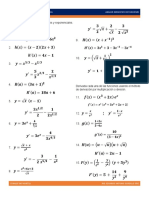 Ejercicios 1.6 Derivadas Ii