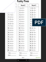 Funky Fives multiplication and division practice