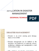 Application in Disaster Management