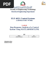 ELE 4623: Control Systems: Faculty of Engineering Technology