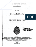 1923 Nigeria Annual Report