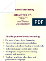 Demand Forecasting Submitted By-:: Aman Tripathi Amisha Amit Amit Kumar Singh