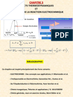 Aspects Thermodynamiques ET Cinetiques de La Reaction Electrochimique