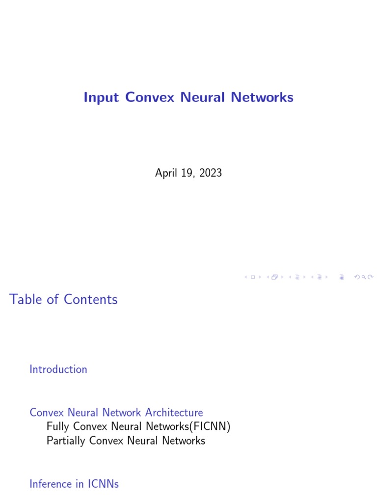 Input convex neural networks pdf artificial neural network
