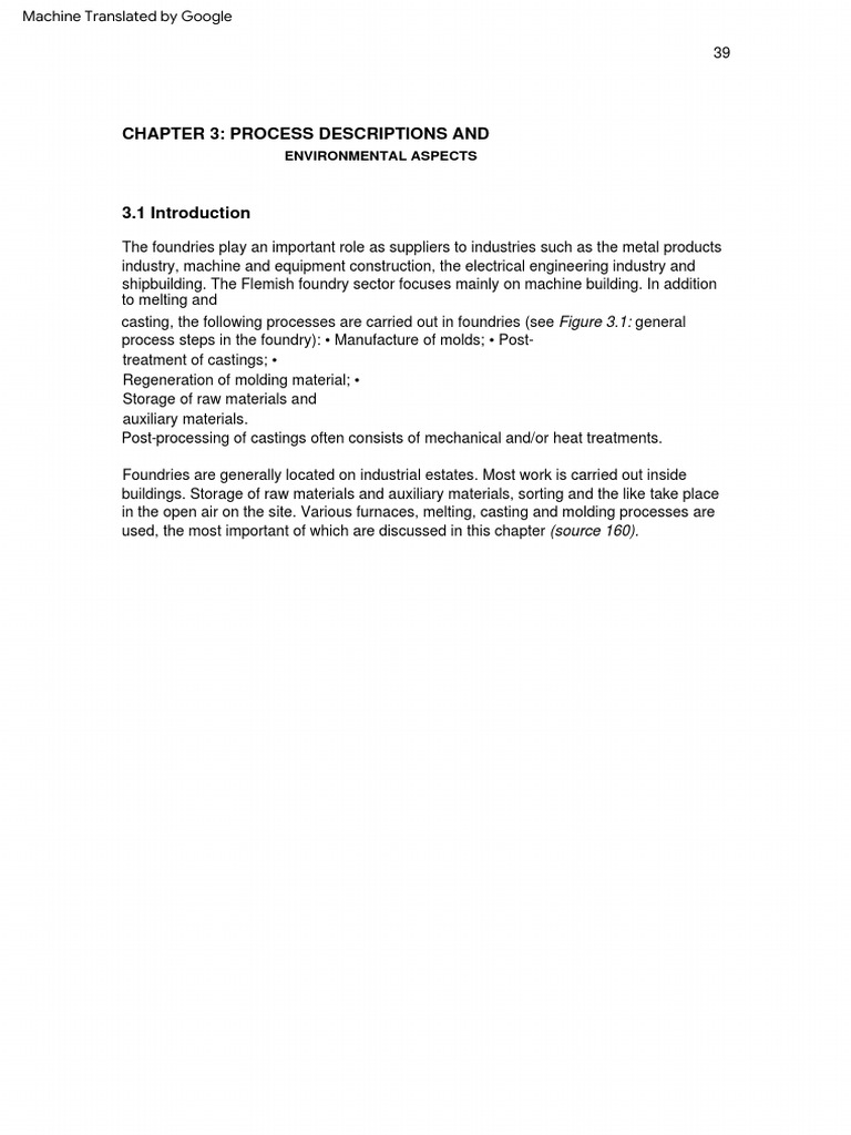 Chapter 3 Process Descriptions And Environmental Aspects PDF