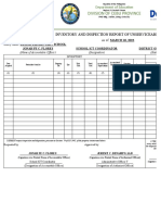 Division of Cebu Province: Inventory and Inspection Report of Unserviceable Property