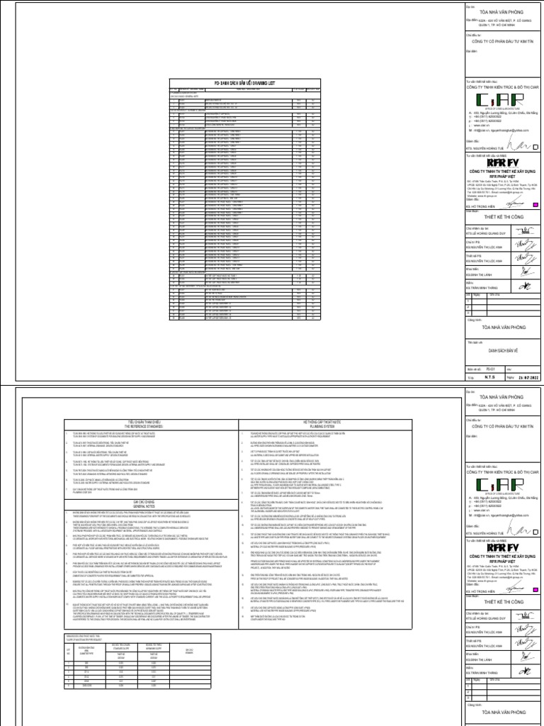 Ps-Danh Sách Bản Vẽ / Drawing List | PDF