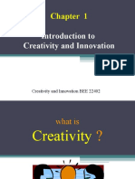 Introduction To Creativity and Innovation