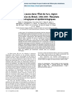 La Fièvre Jaune Dans L'état de Pará, Région Amazonienne Du Brésil, 1998-1999: Résultats Entomologiques Et Épidémiologiques