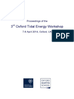 3 Oxford Tidal Energy Workshop: Proceedings of The