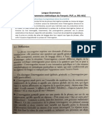 Langue Grammaire L'interrogation (Grammaire Méthodique Du Français, PUF, P. 391-401)