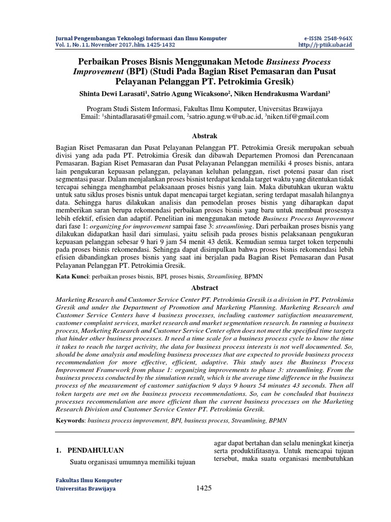 Perbaikan Proses Bisnis BPI di PT. Petrokimia | PDF | Bisnis