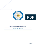 Ministry of Revenues: Tax Audit Manual