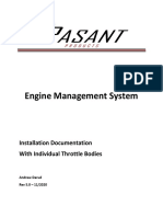 Engine Management System: Installation Documentation With Individual Throttle Bodies