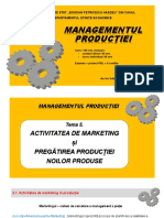 Managementul Producției: Universitatea de Stat Bogdan Petriceicu Hasdeu" Din Cahul Departamentul Științe Economice