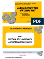 Managementul Producției: Universitatea de Stat Bogdan Petriceicu Hasdeu" Din Cahul Departamentul Științe Economice