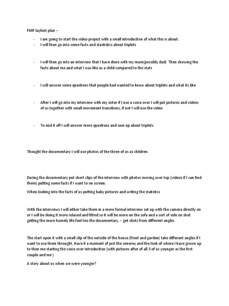 FMP Layout Plan | PDF | Language Arts & Discipline