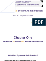 Network System Administration: Assosa University College of Computing & Informatics