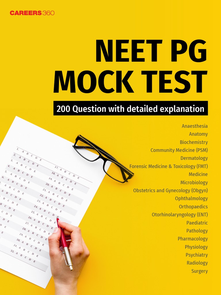 NEET PG MOCK TEST Merged PDF Mitochondrion Diseases And Disorders