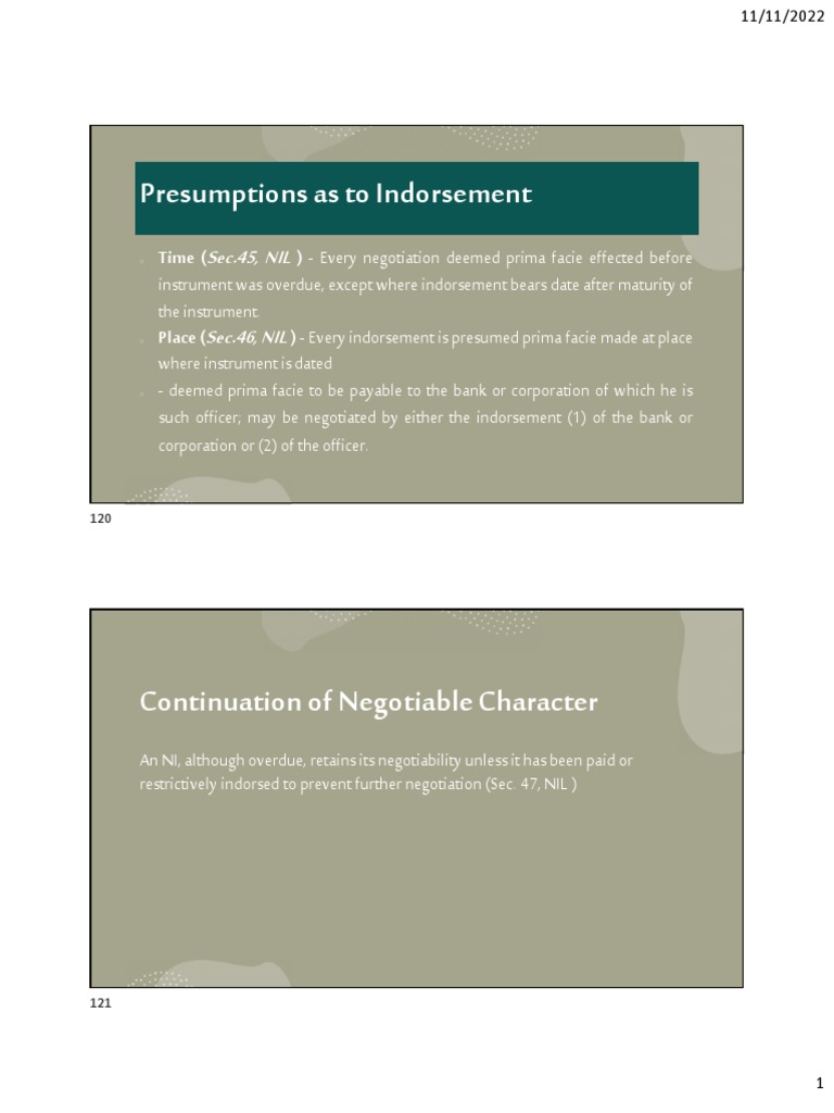 Week 7 PDF Bearer Instrument Knowledge
