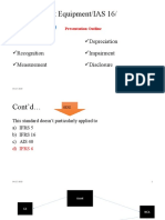 Property Plant Equipment/IAS 16/: Definition Recognition Measurement Depreciation Impairment Disclosure