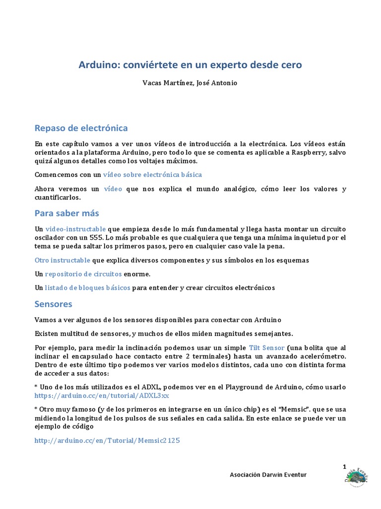 Lectura de Sensores con Arduino | PDF | Sensor | Electrónica