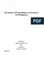 The Impact of Food Inflation On Poverty in The Philippines